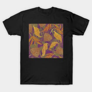 Fantasy Fall Leaves (Purple) T-Shirt